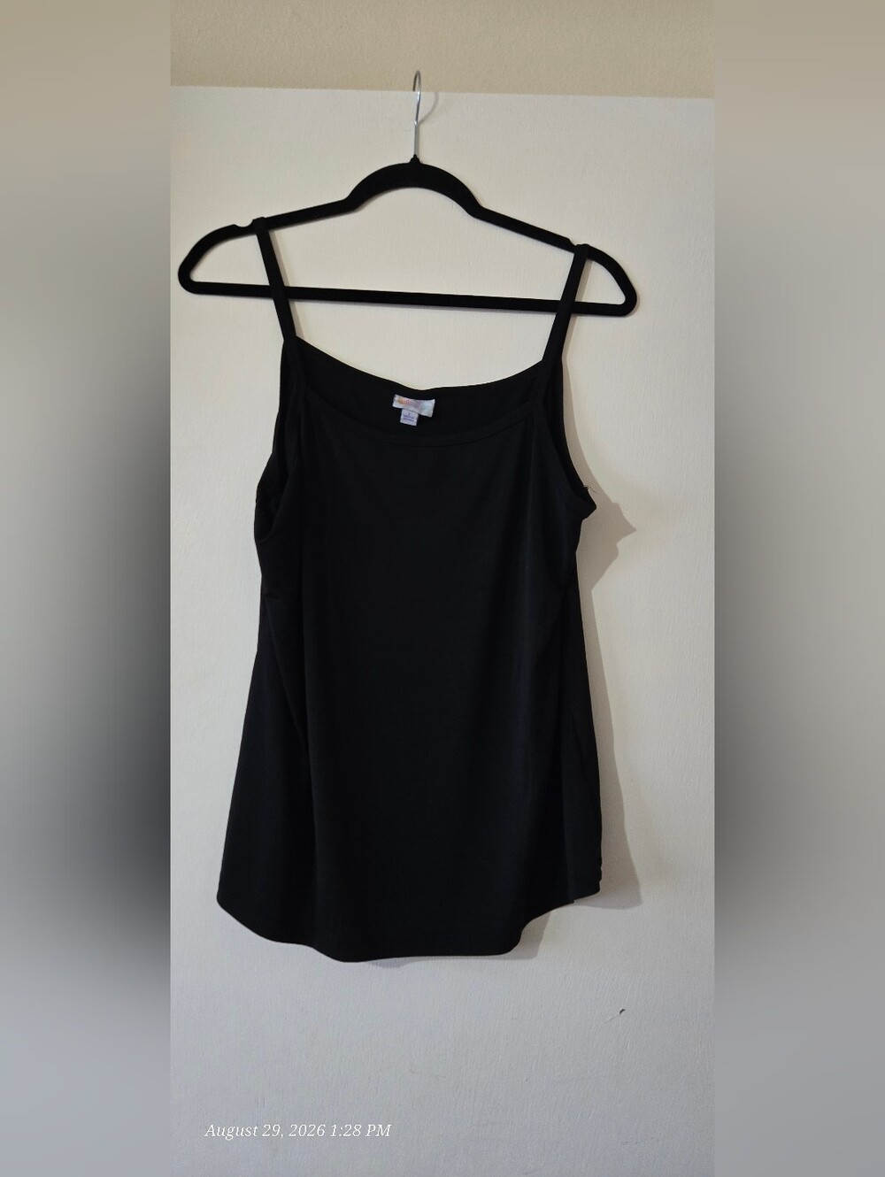 LuLaRoe Black Women's Camisole with Spaghetti Straps